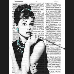 Audrey Hepburn Breakfast at Tiffanys Art Print